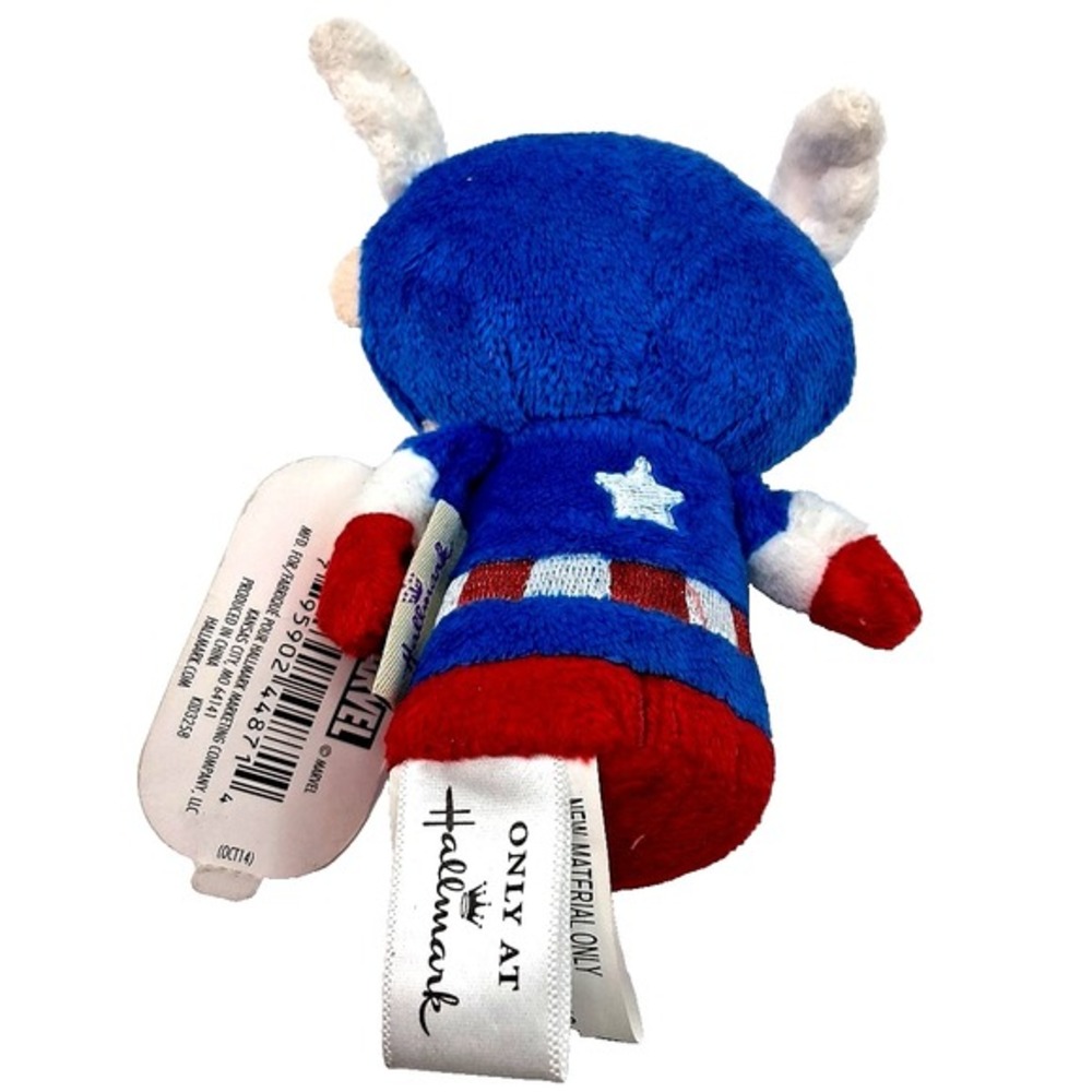 Hallmark Itty Bittys Cpt. America 2014 Version Marvel‎ Avengers Plush Toy (NWT) - Picture 2 of 4